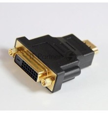 Переходник HDMI/DVI-D 19M/25F  VCOM позолоченные контакты, VAD7819