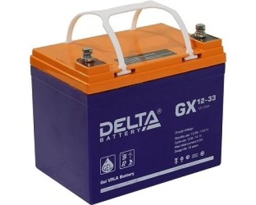 [батареи] Delta GX 12-33 (33 Ач, 12В) свинцово- кислотный аккумулятор  