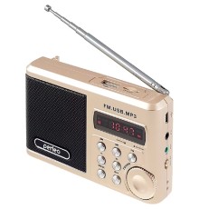 Perfeo мини-аудио Sound Ranger, УКВ+ FM, MP3 (USB/TF), USB-audio, BL-5C 1000mAh, шамп.золот (SV922AU) [PF_3185]