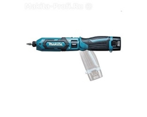 [Дрель, Шуруповерт] Makita DF012DSE Отвертка ак,{7.2В,2х1.5Ач Li-ion,6-ти гран 14