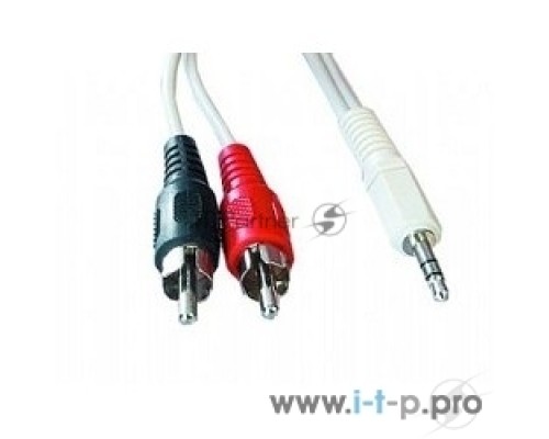 Кабель Кабель аудио Gembird, джек3.5 / 2xRCA, 1.5м CCA-458-1.5M