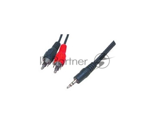 Кабель Кабель аудио Gembird, джек3.5 / 2xRCA, 1.5м CCA-458-1.5M