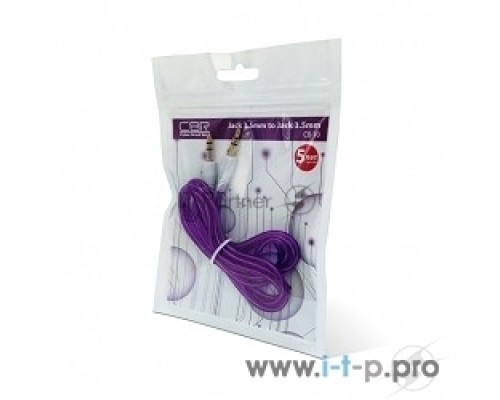 Кабель Кабель аудио CBR 3.5 jack Super Link / Human Friends  (Shine) Purple, 1,5 м.
