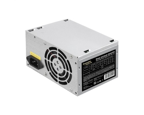[Блок питания] Exegate ES259591RUS Блок питания 450W Exegate AAA450, ATX, 8cm fan, 24p+4p, 2*SATA, 1*IDE
