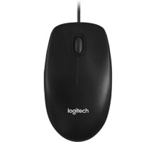 910-006652/910-005006/910-005003 Мышь Logitech M100(M100r) Dark Ret {темно-серая/черная, оптическая, 1000dpi, USB, 1.8м}