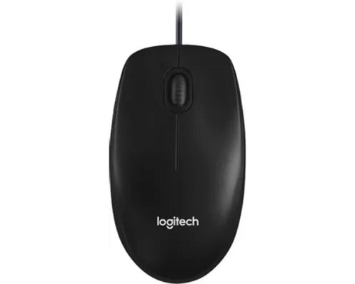 [Мышь] 910-006652/910-005006/910-005003 Мышь Logitech M100(M100r) Dark Ret {темно-серая/черная, оптическая, 1000dpi, USB, 1.8м}