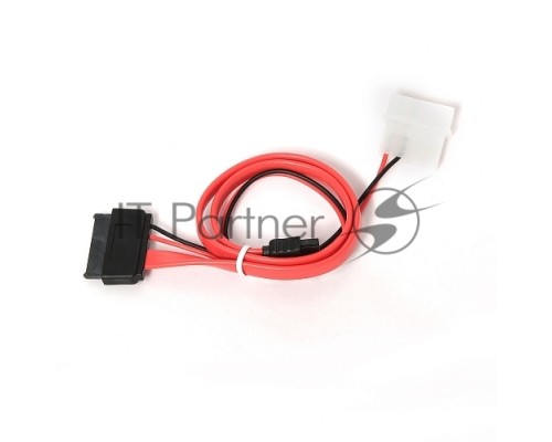 Кабель Gembird/Cablexpert Кабель Combo miniSATA , molex+SATA/miniSATA, 6pin+7pin, (длина инт-35см, пит-30см),(CC-SATA-C2)