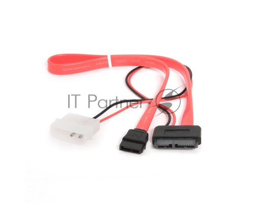 Кабель Gembird/Cablexpert Кабель Combo miniSATA , molex+SATA/miniSATA, 6pin+7pin, (длина инт-35см, пит-30см),(CC-SATA-C2)