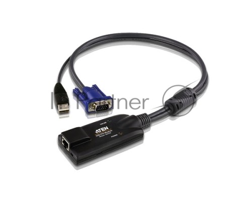 Переключатель ATEN KA7570 Кабель-адаптер KVM  USB (Клав+мышь), HDB-15 