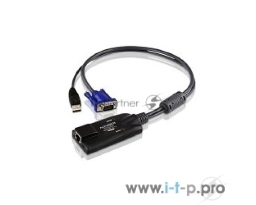 Переключатель ATEN KA7570 Кабель-адаптер KVM  USB (Клав+мышь), HDB-15 
