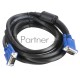 Кабель VGA 3м AOpen 2 фильтра, монитор-SVGA card 15M-15M, ACG341AD-3M
