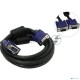 Кабель VGA 3м AOpen 2 фильтра, монитор-SVGA card 15M-15M, ACG341AD-3M
