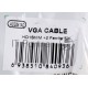Кабель VGA 3м AOpen 2 фильтра, монитор-SVGA card 15M-15M, ACG341AD-3M
