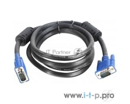 Кабель VGA 1.8м Aopen/Qust (ACG341AD-1.8M) Кабель монитор-SVGA card 15M-15M 1,8m 2 фильтра 6938510840929