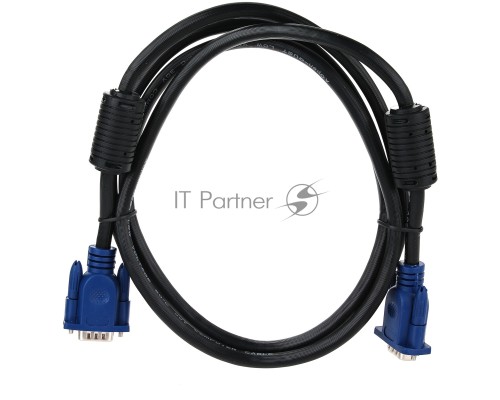 Кабель VGA 1.8м Aopen/Qust (ACG341AD-1.8M) Кабель монитор-SVGA card 15M-15M 1,8m 2 фильтра 6938510840929