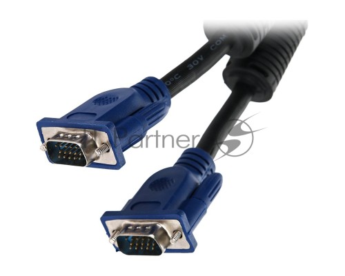 Кабель VGA 1.8м Aopen/Qust (ACG341AD-1.8M) Кабель монитор-SVGA card 15M-15M 1,8m 2 фильтра 6938510840929