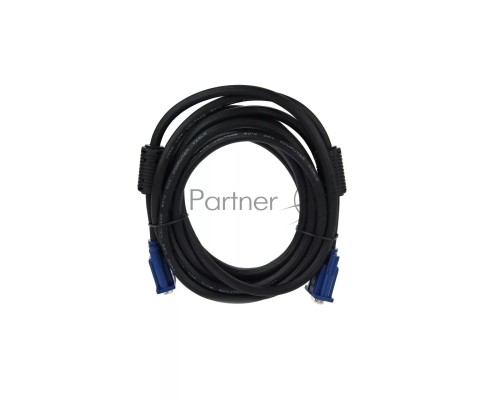 Кабель VCOM VVG6460-5MO удлинительный Монитор-SVGA card (15M-15F) 5m, 2 фильтра