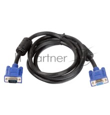 Кабель VCOM VVG6460-1.8 Кабель удлинительный Монитор-SVGA card (15M-15F) 1.8m, 2 фильтра       