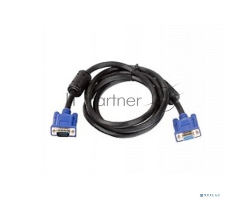 Кабель VCOM VVG6460-1.8 Кабель удлинительный Монитор-SVGA card (15M-15F) 1.8m, 2 фильтра       
