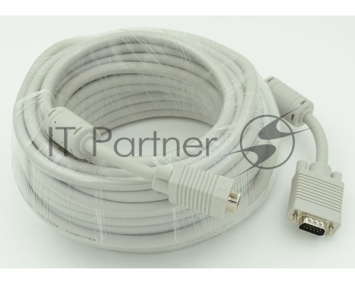Кабель VGA DB15 (m)/DB15 (m) 30м феррит.кольца (CABLE30)