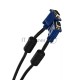 Кабель VCOM VVG6448-15M(C) Кабель монитор-SVGA card (15M-15M) 15м 2 фильтра     