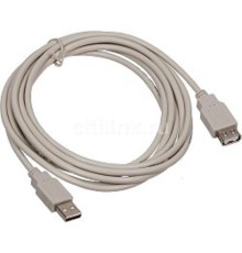 Кабель-удлинитель USB2.0 Buro USB2.0-AM/AF-3 A(m)/A(f) (3м) [817257]