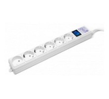PowerCube Фильтр-удлинитель (SPG(5+1)-16B-3M) 6 розеток, 3м,16А/3,5кВт, белый