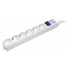 PowerCube Фильтр-удлинитель (SPG(5+1)-16B-5M) 6 розеток, 5м,16А/3,5кВт, белый