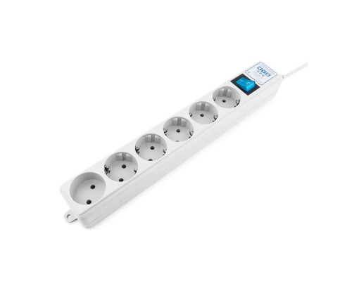 [Сетевые фильтры] PowerCube PRO Фильтр-удлинитель (SPL(5+1)-16B-P-1,9М) 1.9 м, 6 розеток, 16А/3,5кВт, LC контур - подавление В/Ч помех {13062}