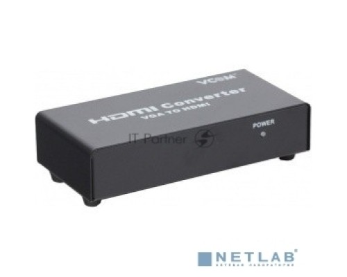 Переходник VCOM DD491 Конвертер VGA + аудио => HDMI
