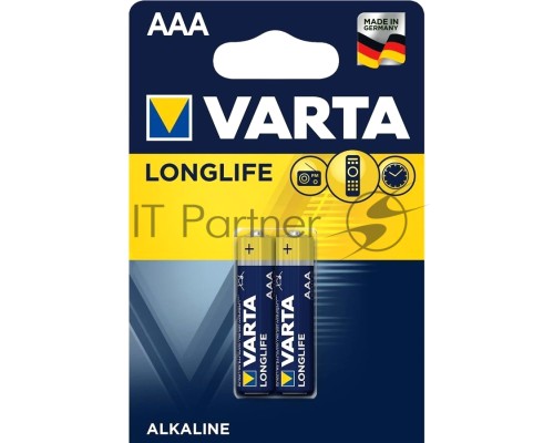 Батарейки VARTA Long Life AAA блистер 2 04103101412 