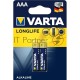 Батарейки VARTA Long Life AAA блистер 2 04103101412 
