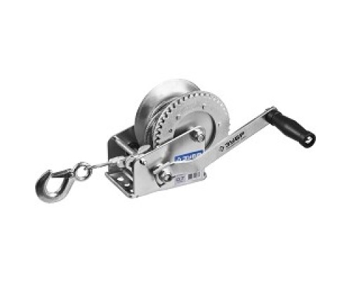 [Лебедки, тросы, таль цепная] Лебедка ручная барабанная ЗУБР 