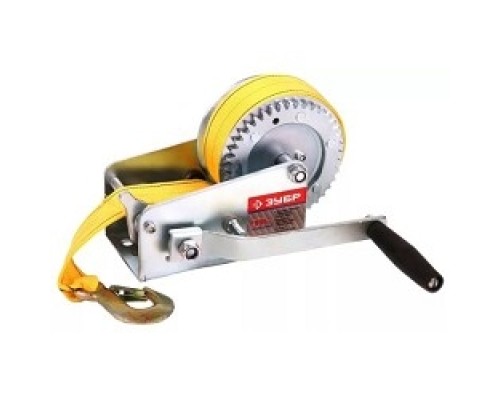 [Лебедки, тросы, таль цепная] Лебедка ручная барабанная ЗУБР 