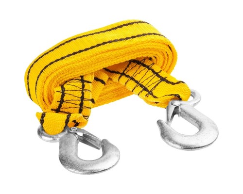 [Лебедки, тросы, таль цепная] Трос буксировочный STAYER STANDARD, 2 крюка, сумка, 4м, 5т [61207-5.0]