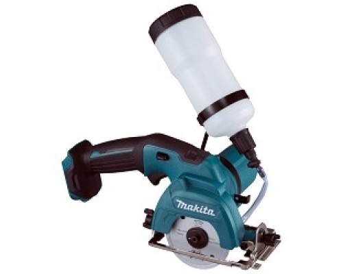 [Пила] Makita CC301DZ Пила алмазная ак,{10.8В,Liion(слайд),ф85х15мм,1600м,рез-25.5мм,1.8кг,кор,угол-45гр,мокр рез,бак,зу}