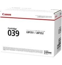 Canon Cartridge 039BK 0287C001  Тонер-картридж черный для i-SENSYS LBP351x/352x. Чёрный. 11 000 страниц. 