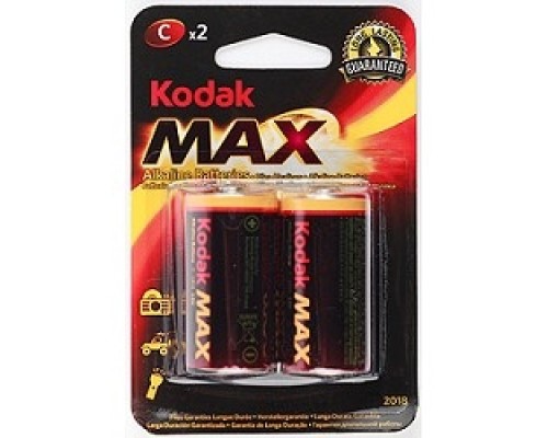 [Батарейки] Kodak LR14-2Bl Max Super Alkaline [Kc-2] (20/200/6000) (2 шт. в уп-ке)