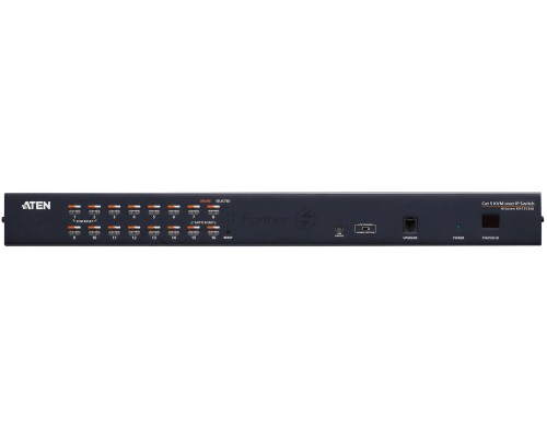 Переключатель KVM,  1 local user PS2+VGA+1 IP user =) 16 cpu (PS2/USB/Sun+VGA)/RS232, без шнуров Cat 5 High-Density KVM over the NET.