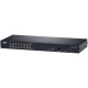 Переключатель KVM,  1 local user PS2+VGA+1 IP user =) 16 cpu (PS2/USB/Sun+VGA)/RS232, без шнуров Cat 5 High-Density KVM over the NET.