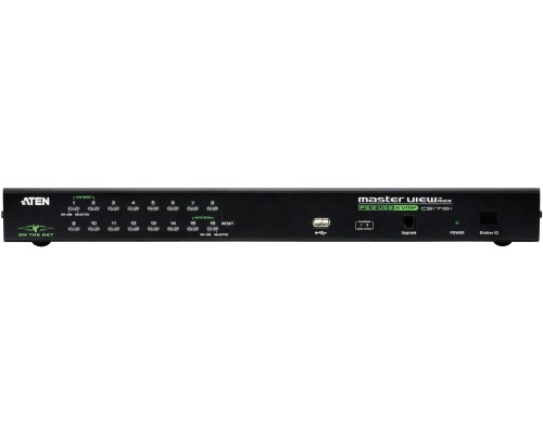 Переключатель электронный, 16 портов PS2/USB, доступ по IP 16 PORT PS/2-USB KVMP SWITCH ON THE NET