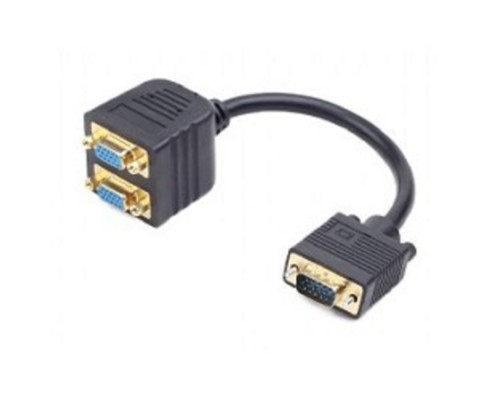[Разветвитель] Cablexpert CC-VGAX2-20CM Разветвитель VGA Cablexpert CC-VGAX2-20CM, HD15M/2x15F, 1 компьютер - 2 монитора