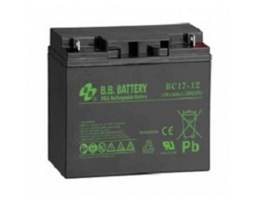 [батареи] АКБ B.B. Battery BC 17-12 (12V 17Ah  ДхШхВ 181х76х166 мм, масса 5,62 кг) клеммы B1