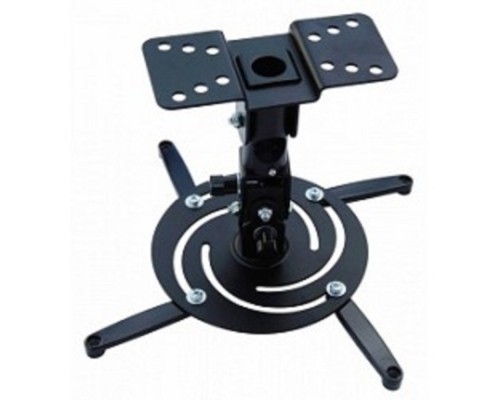 [Крепежи для проекторов] Cactus CS-VM-PR04-BK черный Кронштейн для проектора макс.10кг настенный и потолочный поворот и наклон