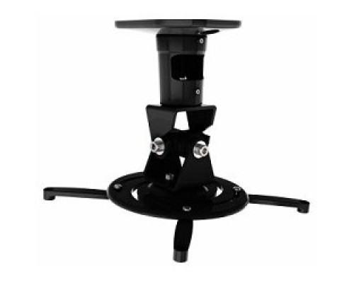 [Крепежи для проекторов] Cactus CS-VM-PR01-BK черный Кронштейн для проектора макс.10кг настенный и потолочный поворот и наклон