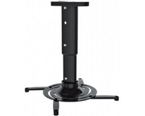 [Крепежи для проекторов] Cactus CS-VM-PR05M-BK черный Кронштейн для проектора макс.10кг настенный и потолочный поворот и наклон