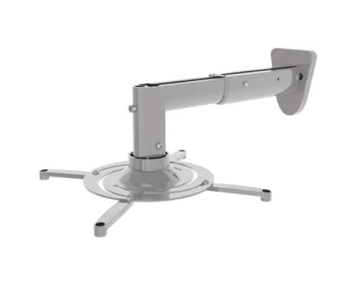 [Крепежи для проекторов] Cactus CS-VM-PR05B-AL серебристый Кронштейн для проектора макс.10кг настенный и потолочный поворот 