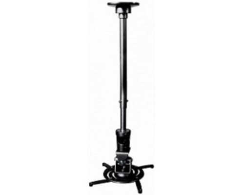 [Крепежи для проекторов] Cactus CS-VM-PR01L-BK черный Кронштейн для проектора макс.10кг настенный и потолочный поворот 