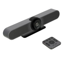 960-001102 Logitech MeetUp ConferenceCam [Ultra HD 4K, 2160p/30fps, пульт ДУ, интегрированная аудиосистема, USB-кабель 5м, в комплекте крепление и фурнитура для установки на стене] 