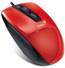 Genius Мышь DX-150X Red { эргономичная, оптическая, 1000 dpi, 3 кнопки+колесо прокрутки, провод 1,5 м, USB} [31010231101]